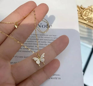 Lively® Colliers Plaqué Or Collier Double Papillon | Lively®